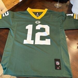 Aaron Rodgers NFL youth size large jersey Green Bay Packers
